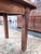 Brown Antique Primitive Pine Farmhouse Harvest Dining Table For Sale - Image 8 of 8