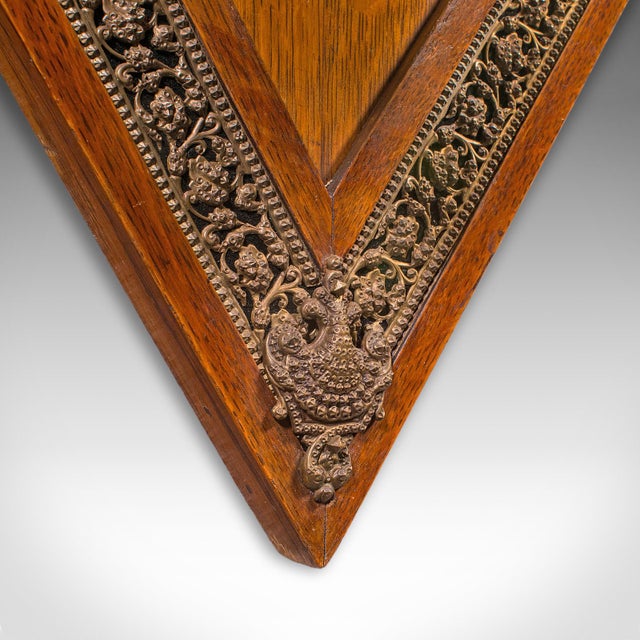 Antique 4 Strike Palazzo Wall Chime, Italian, Brass, Oak, Dinner Gong, Victorian For Sale - Image 11 of 12