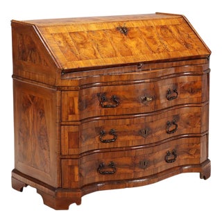 Walnut Drop-Leaf Secretary For Sale