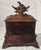 1880s Black Forest Carved Walnut Jewelry Box With Birds, Floral Relief, & Key For Sale - Image 13 of 15