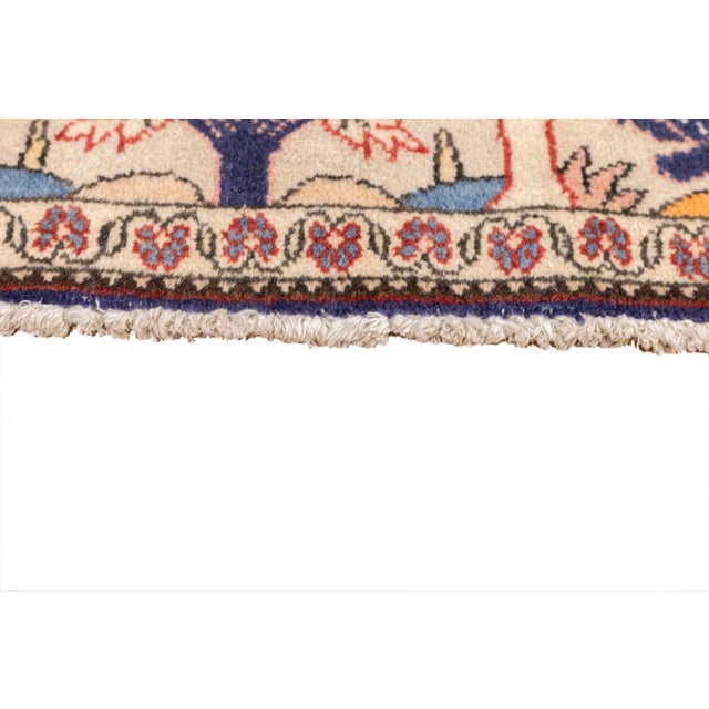 Vintage Hand-Knotted Persian Isfahan Rug 4'5" X 6'7" For Sale - Image 10 of 18