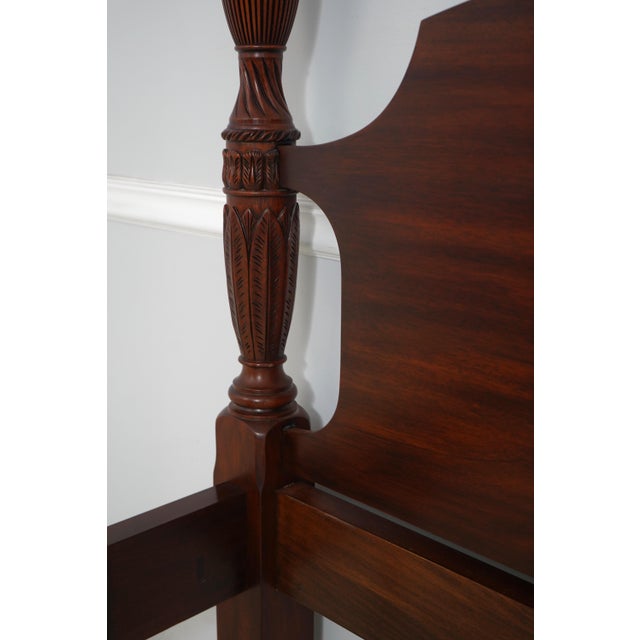 Henkel Harris Queen Size Mahogany Model 150 Poster Bed For Sale - Image 11 of 16
