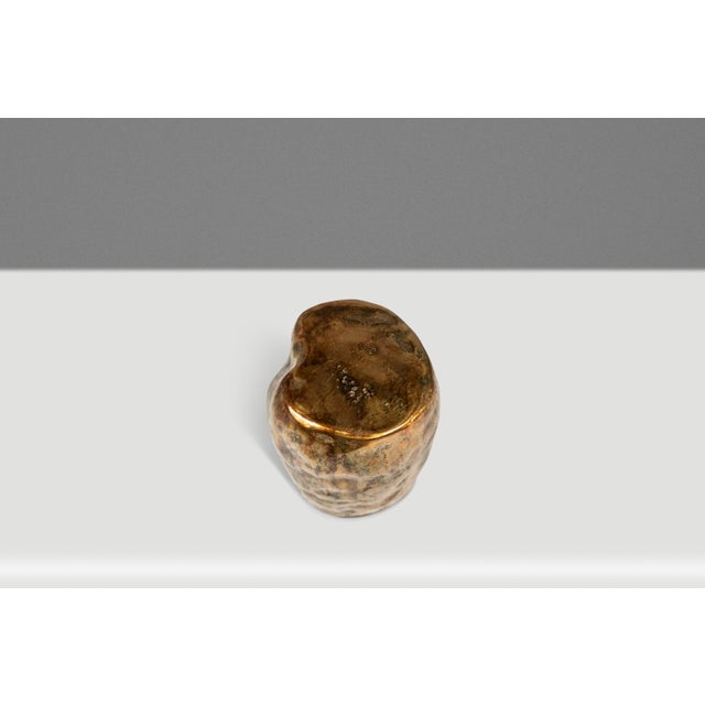 Metal 1 of 1 Solid Brass Vessel / Vase / Sculpture by Mark Leblanc for Leblanc Studios, Usa, C. 2020s For Sale - Image 7 of 18