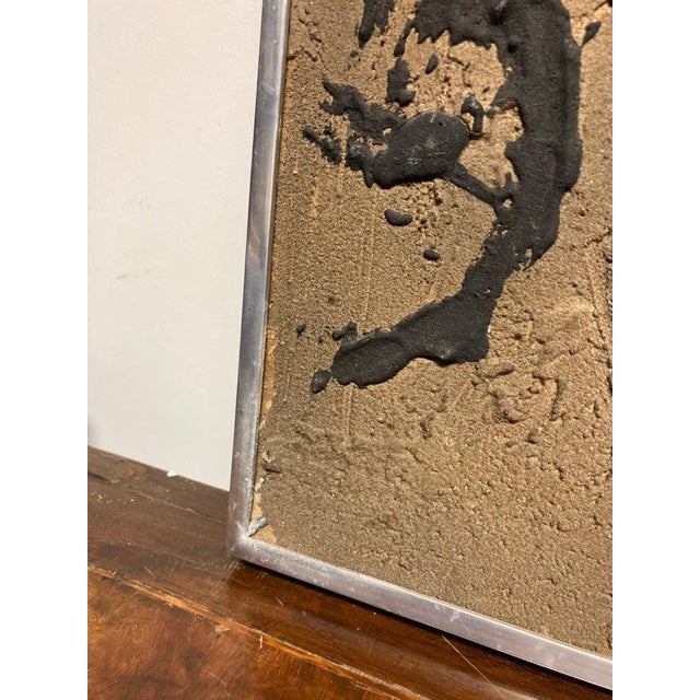 Mid-Century Modern Italian Abstract Expressionist Painting by Ugo Sterpini, Signed and Dated 1958 For Sale - Image 3 of 12