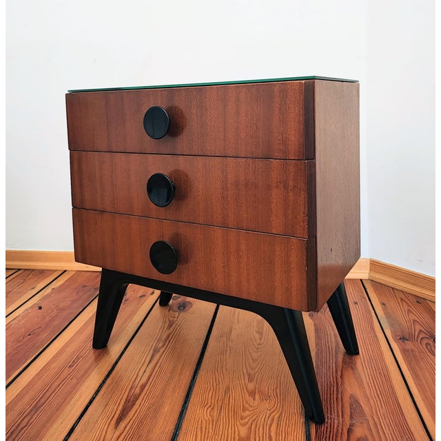 Czechoslovakian Nightstands by J. Halabala for UP Závody, 1950s, Set of 3 For Sale - Image 11 of 17