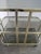 White Italian Food Trolley with Glasses, 1970s For Sale - Image 8 of 12
