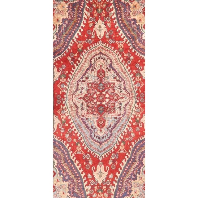 Semi Antique Hand Made Bidjar Persian Rug-4′5″ × 7′7″ For Sale - Image 4 of 5