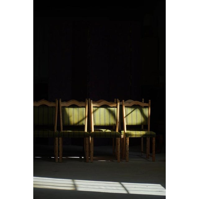Mid-Century Modern Danish Oak Dining Chairs by Henning Kjærnulf, 1960s, Set of 8 For Sale - Image 14 of 18