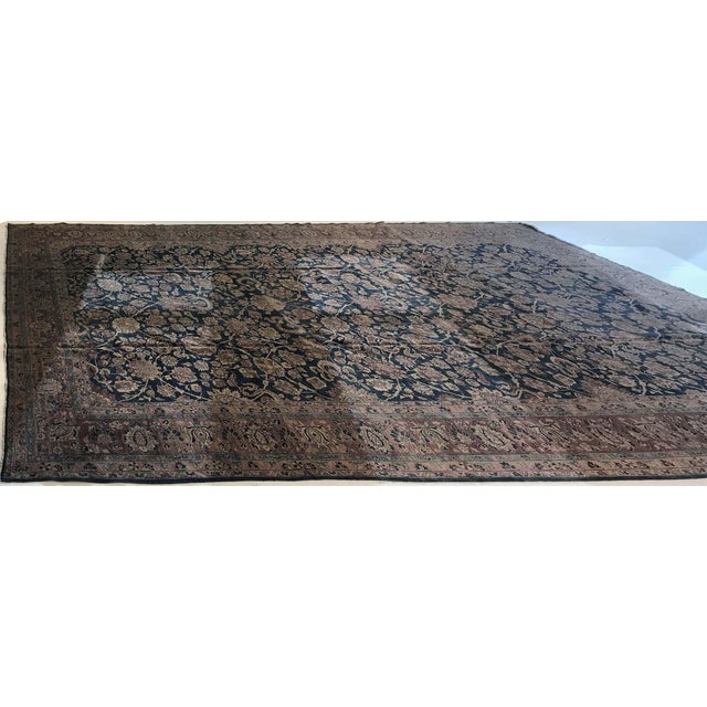 Persian Authentic Persian Tabriz Botanic Handmade Wool Carpet For Sale - Image 3 of 11