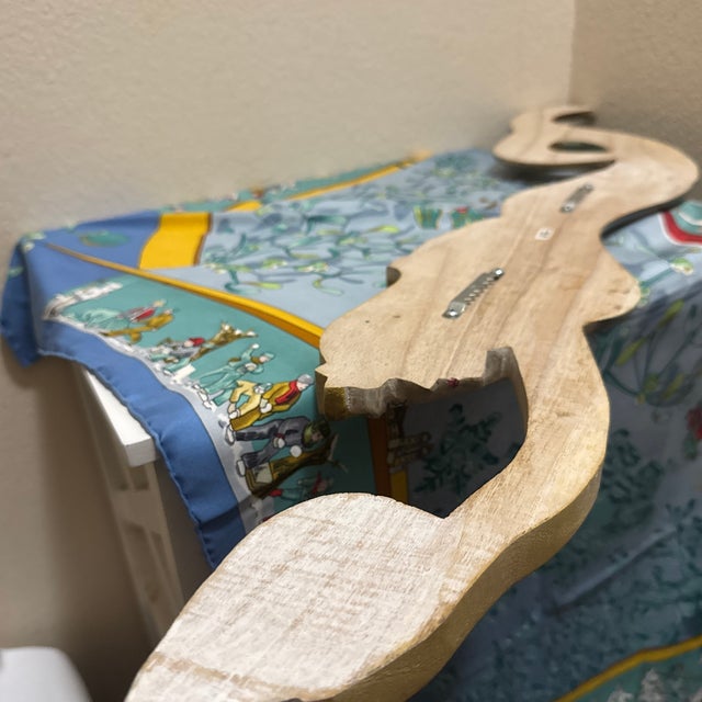 Carved Wood Swimming Mermaid Holding Seashell For Sale - Image 9 of 9