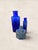 Antique Set of Three English Cobalt Blue Glass Apothecary Bottles For Sale In Tampa - Image 6 of 7