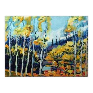 Earl Biss "Autumn in the Rockies" Serigraph on Paper Hand Signed