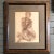 Figurative Original Vintage Brown Chalk Female Nude Life Study Drawing For Sale - Image 3 of 3