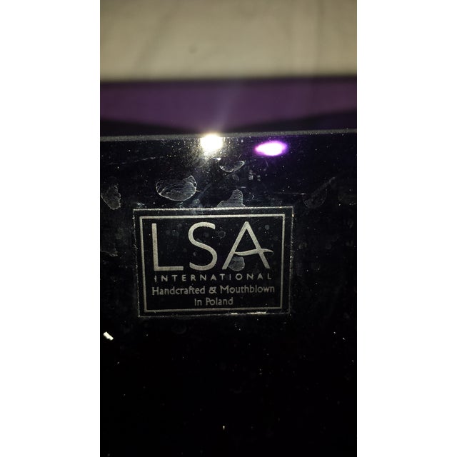 LSA Poland Art Glass Amethyst Purple Vase Chairish