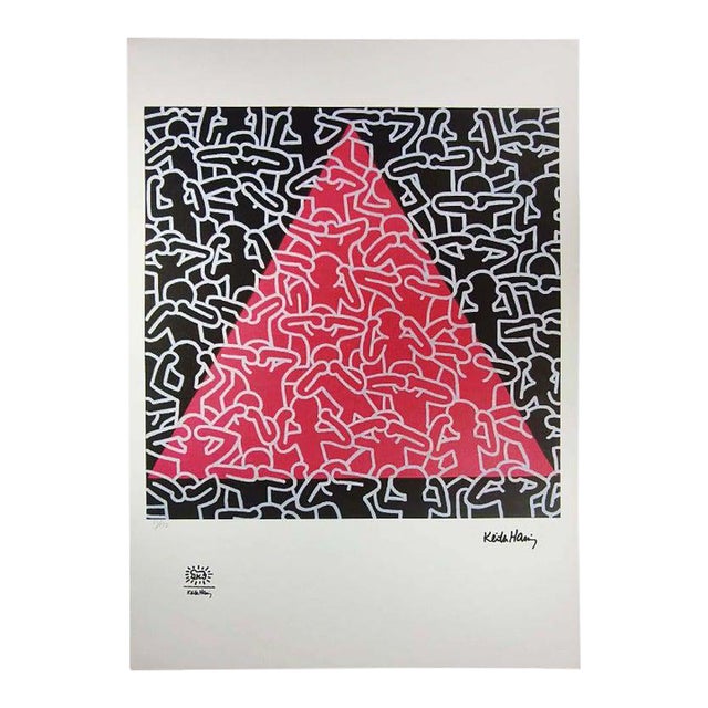 Keith Haring, Figurative Composition, 1990s, Limited Edition Lithograph For Sale