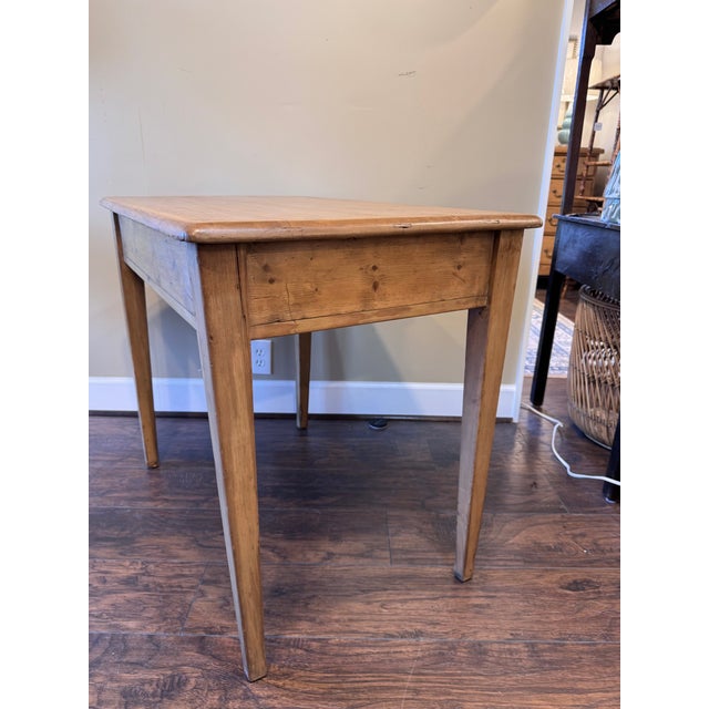 Wood 19th Century Pine Hall Table / Desk For Sale - Image 7 of 12