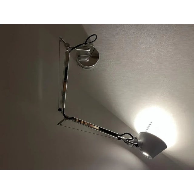 Adjustable Micro Silver Wall Lamps from Artemide, 2000s, Set of 2 For Sale - Image 3 of 10