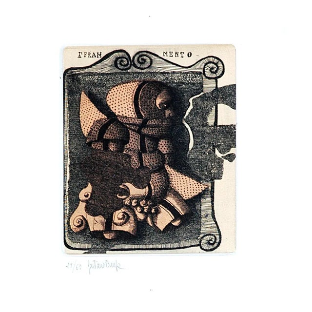 Gaetano Pompa, Fragment, Etching, 1980s For Sale