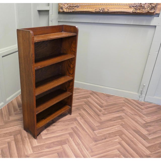 Oak Open Bookcase, 1900s For Sale - Image 4 of 7