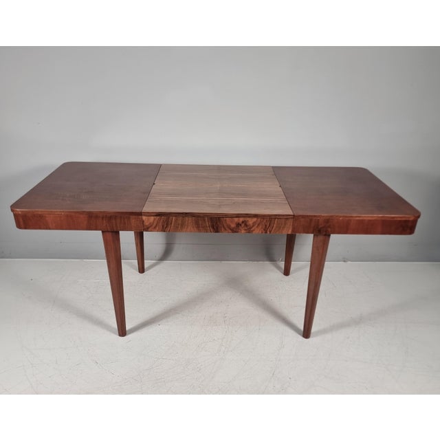 1950s Chairs and Table by Jindřich Halabala for Up Zavody, 1940s, Set of 5 For Sale - Image 5 of 15