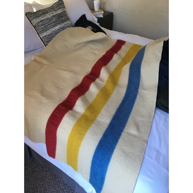 Vintage Hudson Bay Wool Camp Blanket Chairish