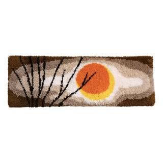 Mid-Century Modern German Wall Tapestry in Wool, 1970s For Sale
