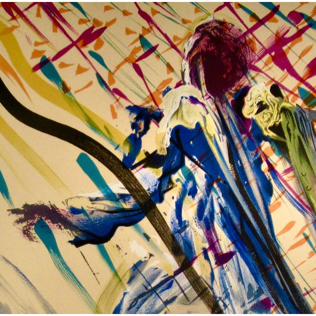 Late 20th Century Salvador Dalí­ "L'Arcangelo" From The Suite "Les Vtraux" 1973 Reproduction Print For Sale - Image 5 of 7