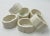 1980s White Ceramic Bamboo Stalk Napkin Rings - Set of 6 For Sale - Image 5 of 5