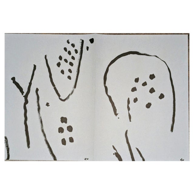 Pierre Tal Coat, Abstract Composition, Double-Sided Original Lithograph, 1962 For Sale