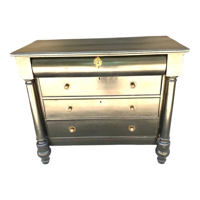 Vintage Ebony Black Dresser For Sale