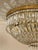Traditional Empire Style Crystal 6-Light Hot Air Balloon Ceiling Lights, 1940s, Set of 2 For Sale - Image 3 of 17