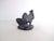 Mid 20th Century Mid 20th Century Antique Black Soapstone Carved Figurine of Rooster and Chicken For Sale - Image 5 of 7