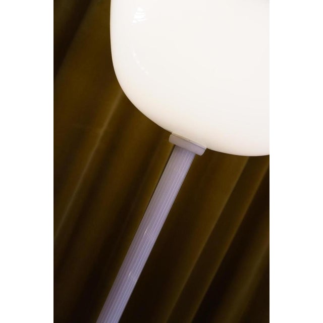 Glass Tricorno Floor Lamp in Opaline Glass by Ludovico Diaz De Santillana for Venini, 1980s For Sale - Image 7 of 12