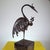 Metal Iron Sculpture with Black Marble Base attributed to Carlo Rizzarda For Sale - Image 7 of 11