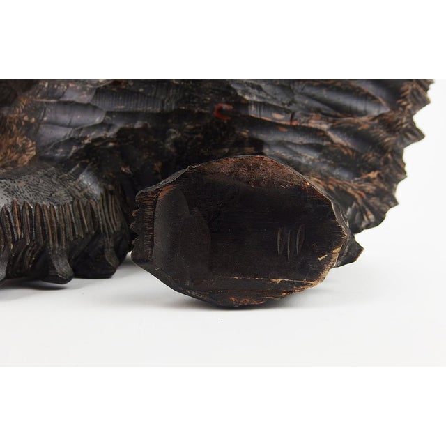 Carved Wooden Ainu Bear, 1960s For Sale - Image 15 of 17