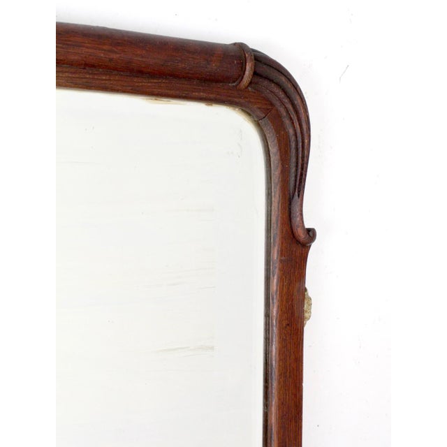 Early 20th Century Antique Art Nouveau Beveled Glass Wall Mirror For Sale - Image 5 of 17