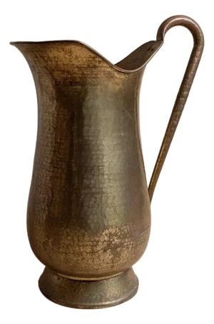 Vintage Handmade Brass Jug, Italy, 1950s