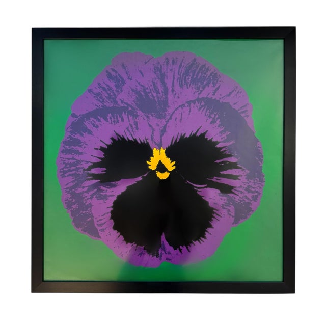 Black Jan Pienkowski, Pop Art Pansy, 1961, Silk-Screen, Framed For Sale - Image 8 of 8