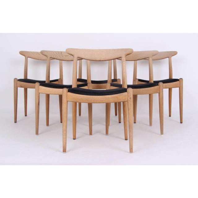 Oak W1 Dining Chairs by Hans J. Wegner for C. M. Madsen, Denmark, 1950s, Set of 6 For Sale - Image 17 of 17