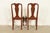 Henkel Harris Queen Anne Solid Cherry Wood Dining Chairs, Set of Four For Sale - Image 11 of 13