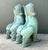 Vintage Verdigris Bronze Temple Lions - A Pair For Sale In West Palm - Image 6 of 17