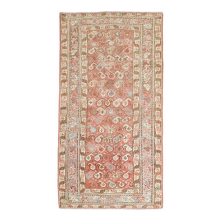 Antique Zabihi Collection Persian Heriz Small Geometric Rug - 2'11" x 5'4" For Sale
