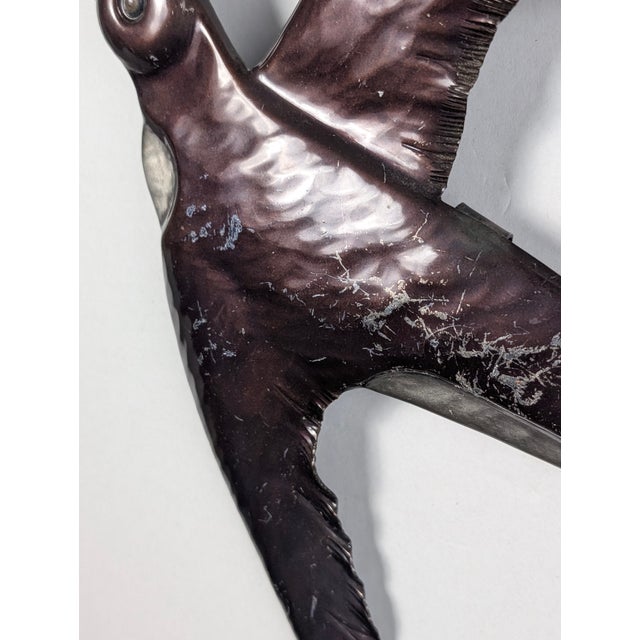 Metal Swallow Wall Sculptures, 1970s, Set of 2 For Sale - Image 13 of 14