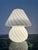 Large Swirl White Murano Glass Mushroom Table Lamp, 1970s For Sale - Image 3 of 8