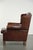 1990s Sheepskin Wing Armchair with Warm Chestnut Color For Sale - Image 5 of 12