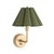 2020s Regina Andrew Polly Sconce Single, Natural Brass with Olive Scalloped Shade For Sale - Image 5 of 5