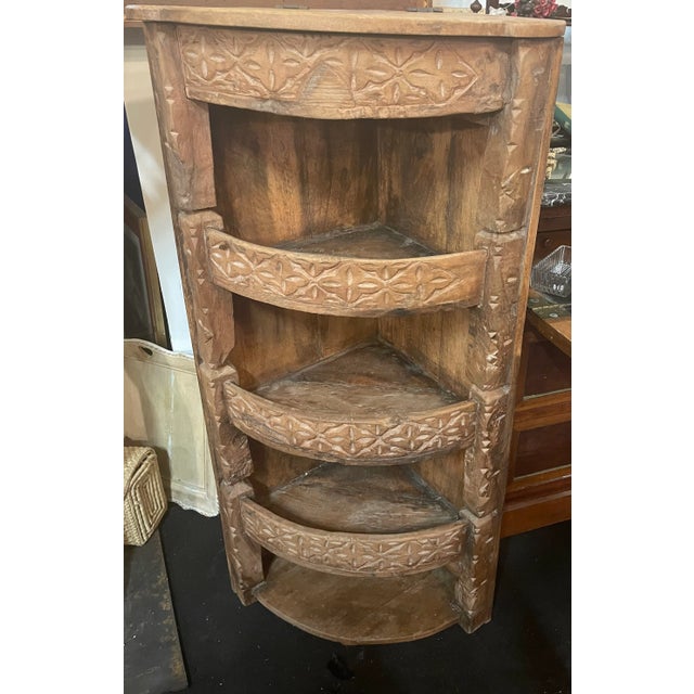 Indian Corner Cabinet, 1950s For Sale - Image 9 of 9