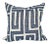 Azul Kuba Linen Pillow For Sale