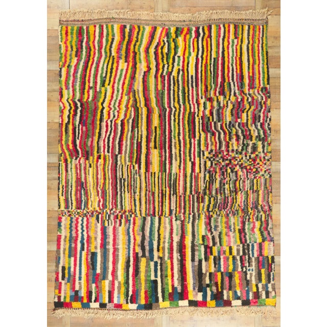 Vintage Modern Berber Moroccan Rug - 09'02 X12'06 For Sale - Image 9 of 10