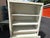 Vintage White Enamel Metal Kitchen Hutch Cabinet With Open Shelving For Sale In Atlanta - Image 6 of 9